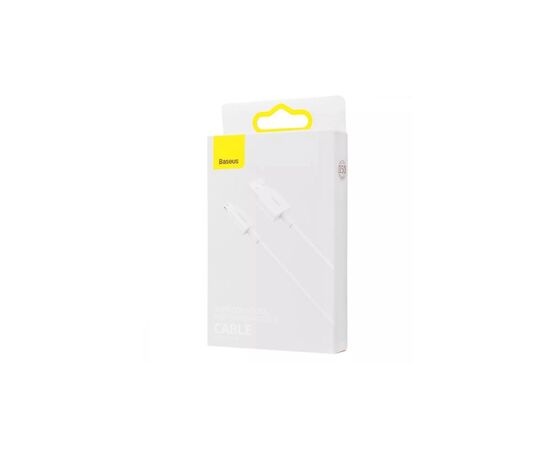 Дата кабель USB 2.0 AM to Lightning 2.0m Superior Fast Charging 2.4A white Baseus (CALYS-C02), изображение 8 Дата кабель USB 2.0 AM to Lightning 2.0m Superior Fast Charging 2.4A white Baseus (CALYS-C02), изображение 8