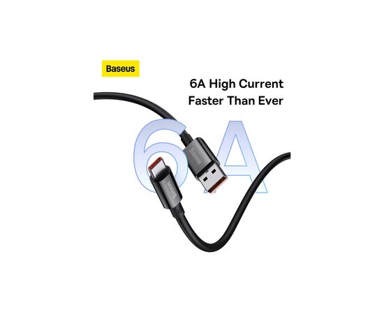Дата кабель USB 2.0 AM to USB-C 1.0m Superior Fast Charging 100W cluster black Baseus (P10320102114-00), изображение 12 Дата кабель USB 2.0 AM to USB-C 1.0m Superior Fast Charging 100W cluster black Baseus (P10320102114-00), изображение 12