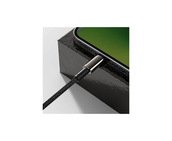 Дата кабель USB-C to Lightning 2.0m Tungsten Gold Fast Charging, PD 20W black Baseus (CATLWJ-A01), изображение 10 Дата кабель USB-C to Lightning 2.0m Tungsten Gold Fast Charging, PD 20W black Baseus (CATLWJ-A01), изображение 10