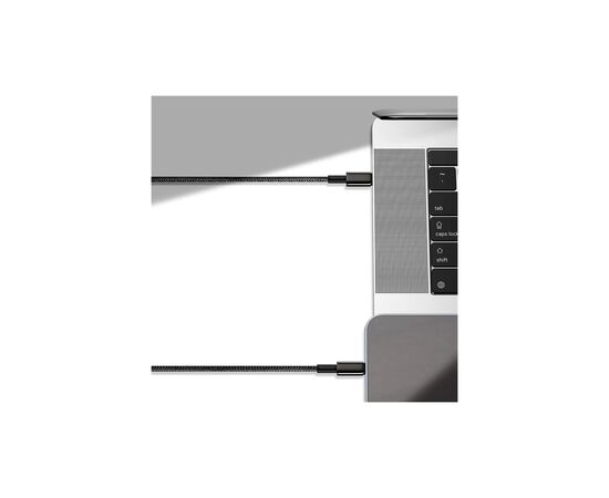 Дата кабель USB-C to Lightning 2.0m Tungsten Gold Fast Charging, PD 20W black Baseus (CATLWJ-A01), изображение 9 Дата кабель USB-C to Lightning 2.0m Tungsten Gold Fast Charging, PD 20W black Baseus (CATLWJ-A01), изображение 9