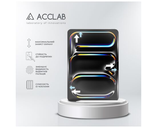 Скло захисне ACCLAB Full Glue Apple iPad Pro 11 (2024) (1283126593697), зображення 4 Скло захисне ACCLAB Full Glue Apple iPad Pro 11 (2024) (1283126593697), зображення 4