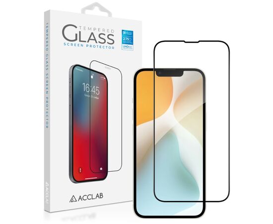 Скло захисне ACCLAB Full Glue Apple iPhone 16E Black (1283126614279)