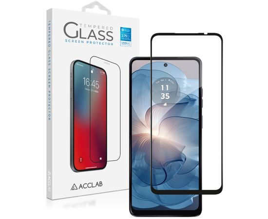 Стекло защитное ACCLAB Full Glue MOTO G24 Power Black (1283126591778)