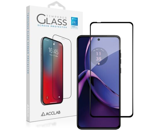 Стекло защитное ACCLAB Full Glue Moto G84 Black (1283126582332)
