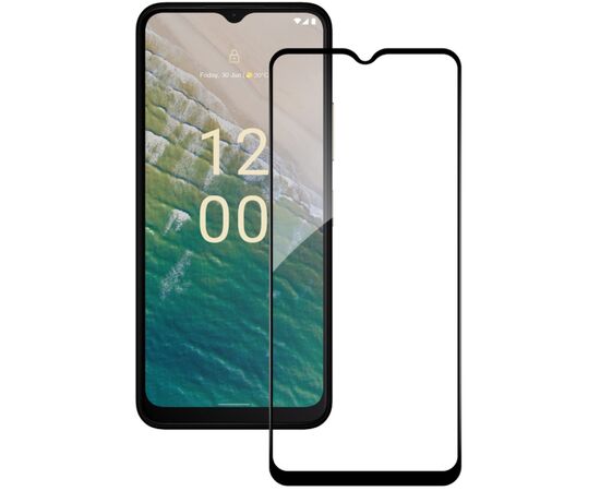 Скло захисне ACCLAB Full Glue Nokia C32 Black (1283126582219), зображення 2 Скло захисне ACCLAB Full Glue Nokia C32 Black (1283126582219), зображення 2