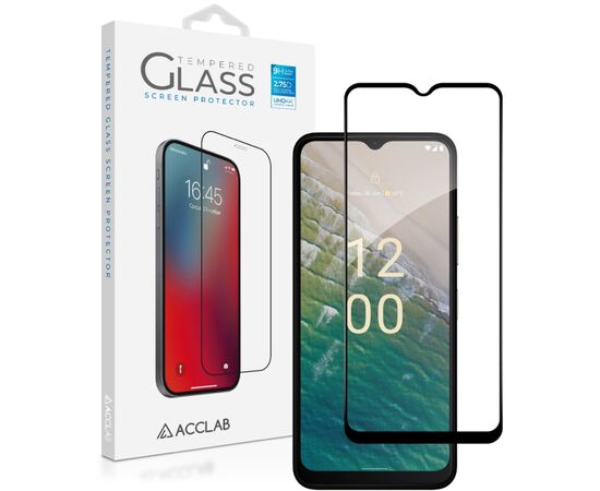 Скло захисне ACCLAB Full Glue Nokia C32 Black (1283126582219)