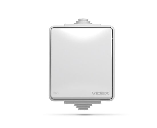 Выключатель Videx BINERA IP65 наружный 1кл серый (VF-BNW11-36125), изображение 2 Выключатель Videx BINERA IP65 наружный 1кл серый (VF-BNW11-36125), изображение 2