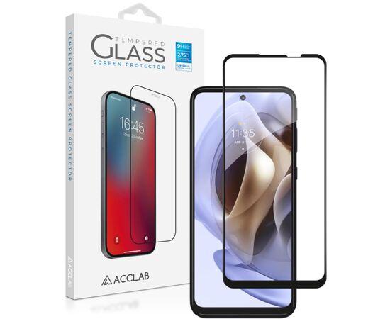 Стекло защитное ACCLAB Full Glue MOTO G31/G41 Black (1283126546105)