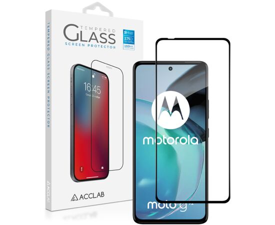 Стекло защитное ACCLAB Full Glue Moto G72 Black (1283126583025)