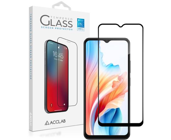Стекло защитное ACCLAB Full Glue Oppo A38 5G Black (1283126582462)