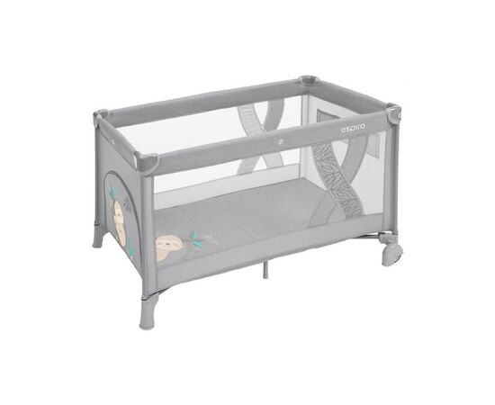 Дитячий манеж Espiro SIMPLE 07 LIGHT GRAY (5906724206290)