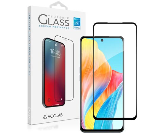 Стекло защитное ACCLAB Full Glue Oppo A98 Black (1283126583520)