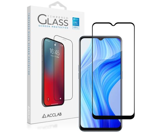 Стекло защитное ACCLAB Full Glue Realme V20 Black (1283126559419)