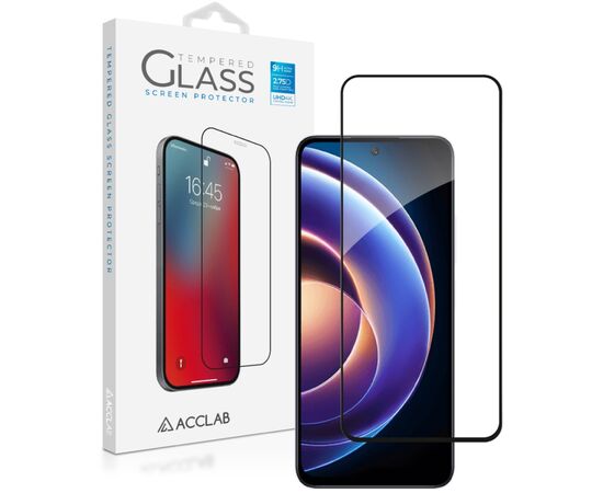 Стекло защитное ACCLAB Full Glue Xiaomi Redmi Note 12R Black (1283126589836)