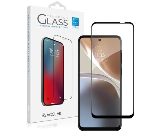 Стекло защитное ACCLAB Full Glue MOTO G32 Black (1283126544309)