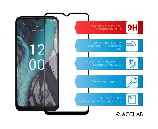 Скло захисне ACCLAB Full Glue Nokia C22 Black (1283126582271), зображення 3 Скло захисне ACCLAB Full Glue Nokia C22 Black (1283126582271), зображення 3
