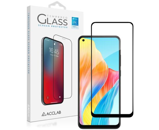 Стекло защитное ACCLAB Full Glue Oppo A78Black (1283126582882)