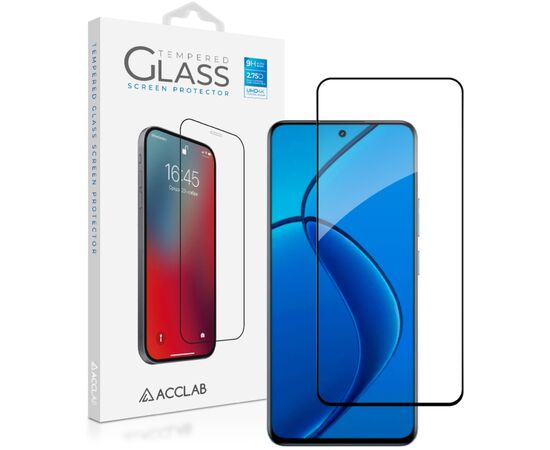 Стекло защитное ACCLAB Full Glue Realme 12 4G Black (1283126598869)