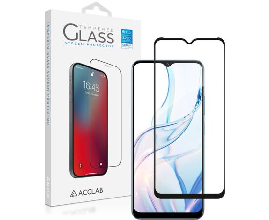Стекло защитное ACCLAB Full Glue Realme C30S Black (1283126551888)