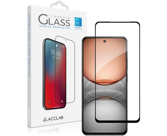 Стекло защитное ACCLAB Full Glue Realme C75 Black (1283126608148)