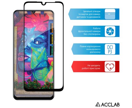 Стекло защитное ACCLAB Full Glue Realme Note 60 Black (1283126608957), изображение 5 Стекло защитное ACCLAB Full Glue Realme Note 60 Black (1283126608957), изображение 5