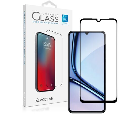 Стекло защитное ACCLAB Full Glue Realme Note 60X Black (1283126609015)