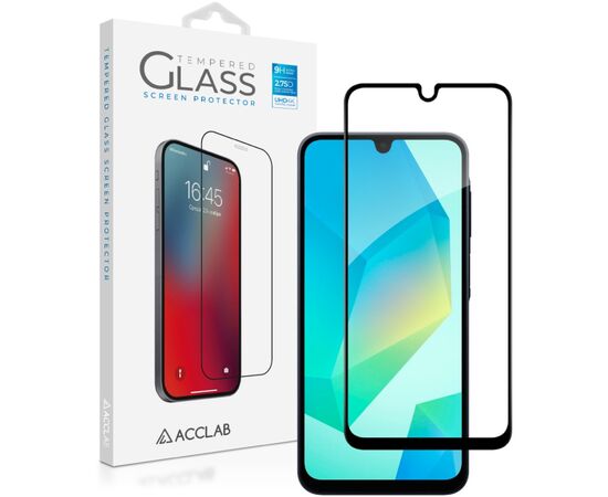 Стекло защитное ACCLAB Full Glue Samsung A16 Black (1283126598821)