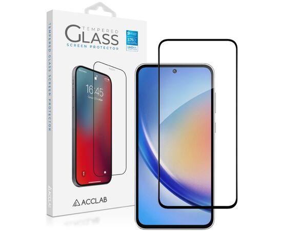 Стекло защитное ACCLAB Full Glue Samsung A35 Black (1283126588778)
