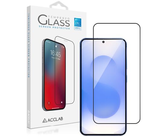 Стекло защитное ACCLAB Full Glue Samsung Galaxy S25 Black (1283126609770)