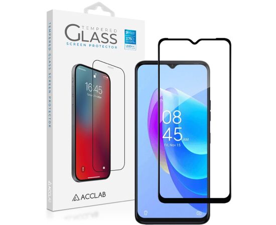 Стекло защитное ACCLAB Full Glue Tecno Spark 10C Black (1283126564888)