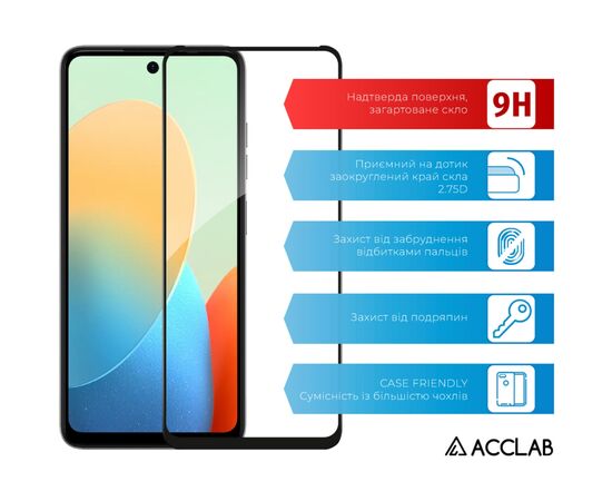 Скло захисне ACCLAB Full Glue Tecno Spark 20C Black (1283126589034), зображення 3 Скло захисне ACCLAB Full Glue Tecno Spark 20C Black (1283126589034), зображення 3