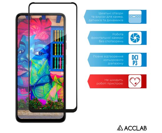 Скло захисне ACCLAB Full Glue Tecno Spark 20C Black (1283126589034), зображення 5 Скло захисне ACCLAB Full Glue Tecno Spark 20C Black (1283126589034), зображення 5