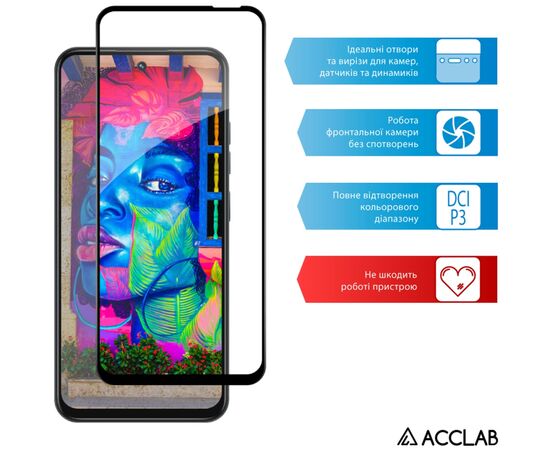 Скло захисне ACCLAB Full Glue Tecno Spark Go 1 Black (1283126607745), зображення 5 Скло захисне ACCLAB Full Glue Tecno Spark Go 1 Black (1283126607745), зображення 5