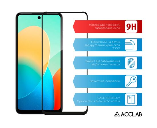 Скло захисне ACCLAB Full Glue Tecno Spark Go 2024 Black (1283126589096), зображення 3 Скло захисне ACCLAB Full Glue Tecno Spark Go 2024 Black (1283126589096), зображення 3