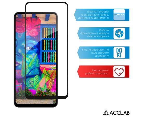 Скло захисне ACCLAB Full Glue Tecno Spark Go 2024 Black (1283126589096), зображення 5 Скло захисне ACCLAB Full Glue Tecno Spark Go 2024 Black (1283126589096), зображення 5