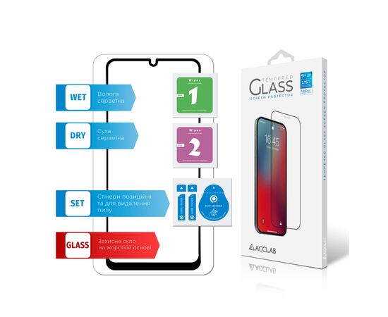 Стекло защитное ACCLAB Full Glue Xiaomi Poco C65 Black (1283126583636), изображение 7 Стекло защитное ACCLAB Full Glue Xiaomi Poco C65 Black (1283126583636), изображение 7