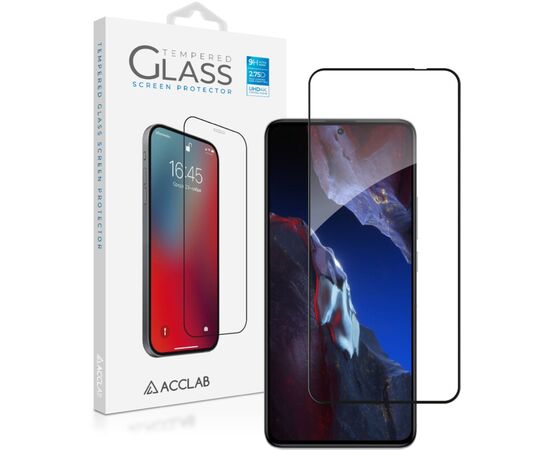 Стекло защитное ACCLAB Full Glue Xiaomi PocoF5 Pro Black (1283126589959)