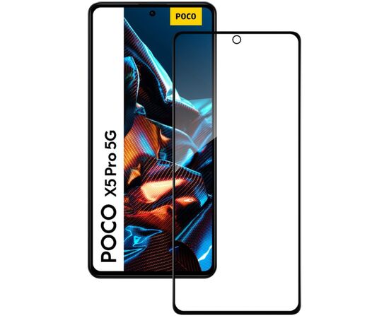 Стекло защитное ACCLAB Full Glue Xiaomi Poco X5 Pro Black (1283126567384), изображение 2 Стекло защитное ACCLAB Full Glue Xiaomi Poco X5 Pro Black (1283126567384), изображение 2