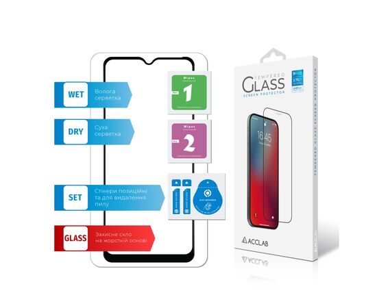 Скло захисне ACCLAB Full Glue Xiaomi Redmi A2+ Black (1283126564574), зображення 7 Скло захисне ACCLAB Full Glue Xiaomi Redmi A2+ Black (1283126564574), зображення 7
