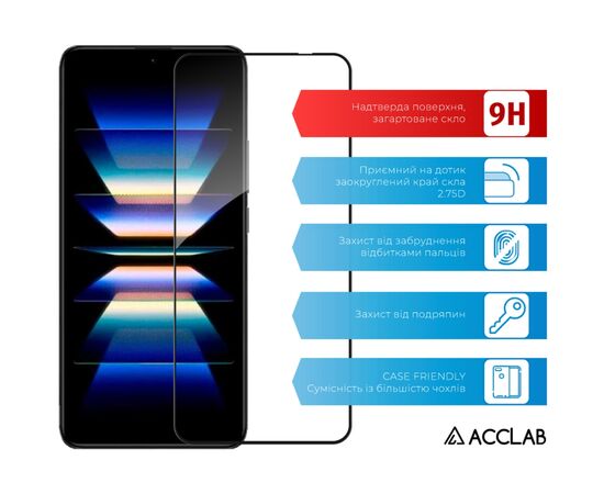 Скло захисне ACCLAB Full Glue Xiaomi Redmi K60 Black (1283126589898), зображення 3 Скло захисне ACCLAB Full Glue Xiaomi Redmi K60 Black (1283126589898), зображення 3