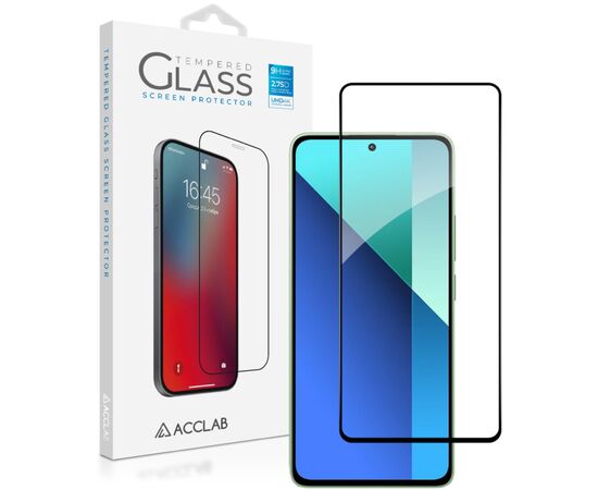 Стекло защитное ACCLAB Full Glue Xiaomi Redmi Note 13 4G Black (1283126583704)