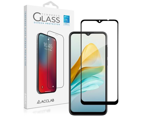 Стекло защитное ACCLAB Full Glue ZTE Blade A53 Black (1283126583278)