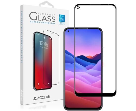 Стекло защитное ACCLAB Full Glue ZTE Blade V2020 Black (1283126508912)