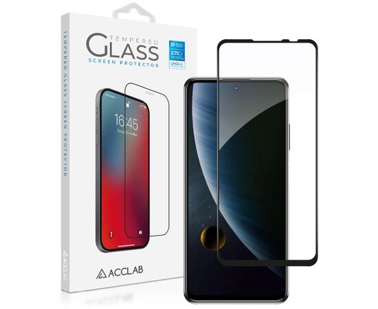 Стекло защитное ACCLAB Full Glue ZTE Blade V30 Black (1283126515743)