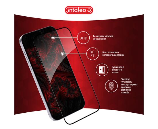 Скло захисне Intaleo Full Glue Apple iPhone 16 Pro Max Black (1283126593819), зображення 4 Скло захисне Intaleo Full Glue Apple iPhone 16 Pro Max Black (1283126593819), зображення 4