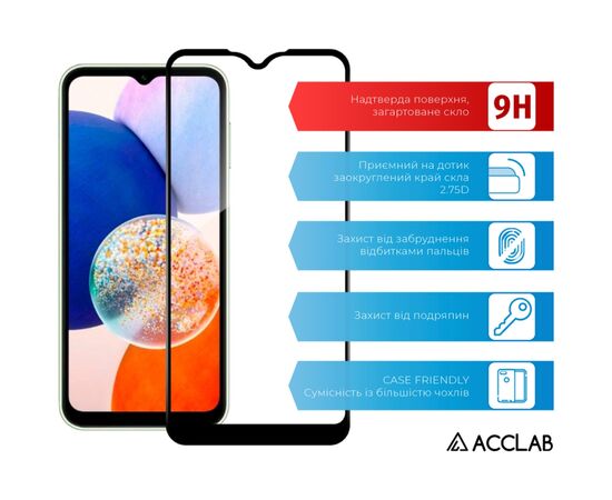 Скло захисне ACCLAB Full Glue Samsung A15 Black (1283126583032), зображення 3 Скло захисне ACCLAB Full Glue Samsung A15 Black (1283126583032), зображення 3