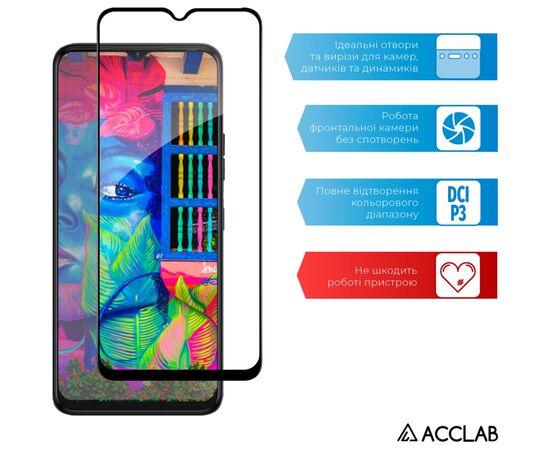 Скло захисне ACCLAB Full Glue Tecno Spark 9 Pro Black (1283126547300), зображення 5 Скло захисне ACCLAB Full Glue Tecno Spark 9 Pro Black (1283126547300), зображення 5