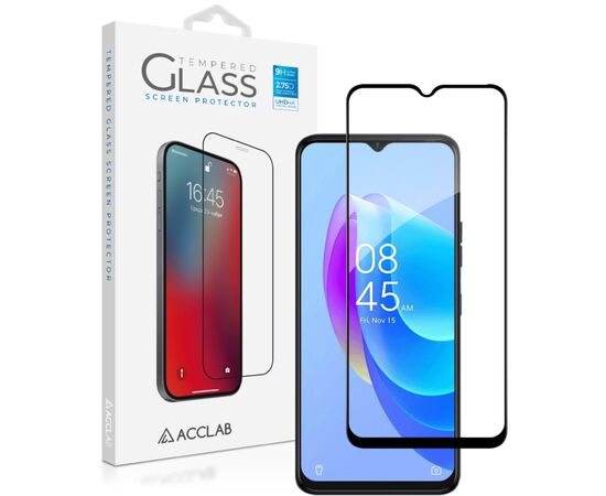 Стекло защитное ACCLAB Full Glue Tecno Spark 9 Pro Black (1283126547300)