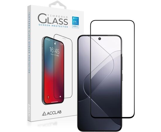 Стекло защитное ACCLAB Full Glue Xiaomi 14 Black (1283126591280)