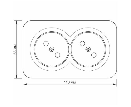 Розетка Videx BINERA IP20 наружная 2ая белая (VF-BNS22-W), изображение 4 Розетка Videx BINERA IP20 наружная 2ая белая (VF-BNS22-W), изображение 4